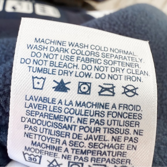 Lands’ End Boys XL 18-20 Squall Jacket Blue Waterproof Fleece Lined Hooded Coat - Picture 10 of 13